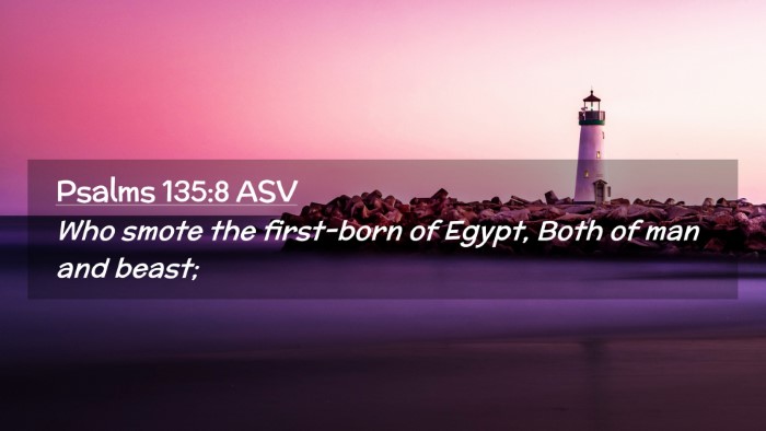 Picture 02 - Psalms 135:8 ASV Desktop Wallpaper - Who smote the first-born of Egypt, Both of man - Desktop Bible Verse Wallpaper
