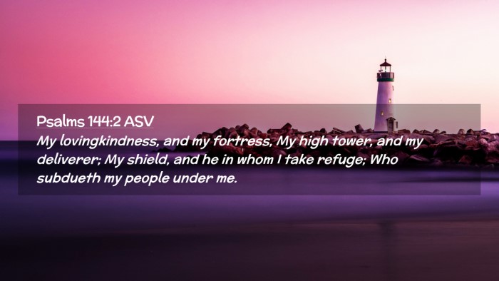 Picture 02 - Psalms 144:2 ASV Desktop Wallpaper - My lovingkindness, and my fortress, My high - Desktop Bible Verse Wallpaper