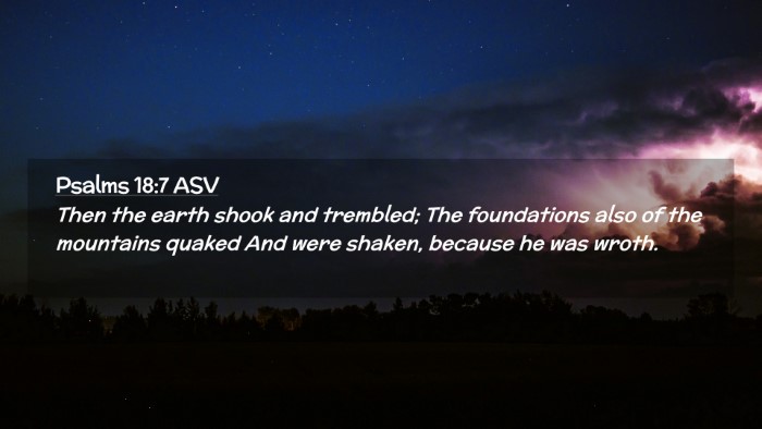 Picture 02 - Psalms 18:7 ASV Desktop Wallpaper - Then the earth shook and trembled; The - Desktop Bible Verse Wallpaper