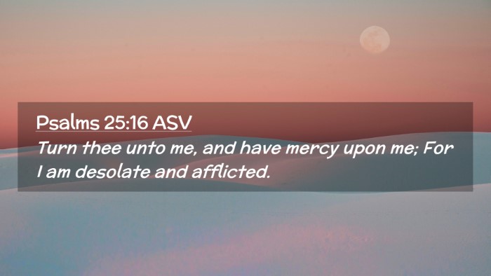 Picture 02 - Psalms 25:16 ASV Desktop Wallpaper - Turn thee unto me, and have mercy upon me; For I - Desktop Bible Verse Wallpaper