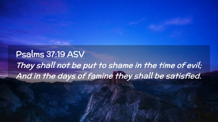 Picture 02 - Psalms 37:19 ASV Desktop Wallpaper - They shall not be put to shame in the time of - Desktop Bible Verse Wallpaper