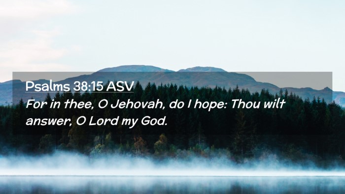 Picture 02 - Psalms 38:15 ASV Desktop Wallpaper - For in thee, O Jehovah, do I hope: Thou wilt - Desktop Bible Verse Wallpaper