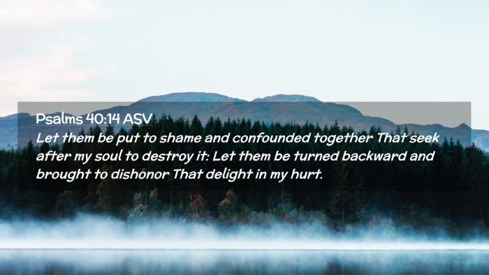 Picture 02 - Psalms 40:14 ASV Desktop Wallpaper - Let them be put to shame and confounded together - Desktop Bible Verse Wallpaper