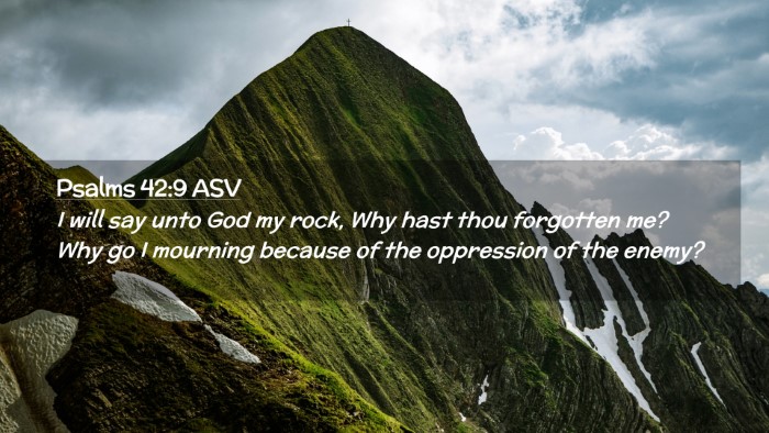Picture 02 - Psalms 42:9 ASV Desktop Wallpaper - I will say unto God my rock, Why hast thou - Desktop Bible Verse Wallpaper