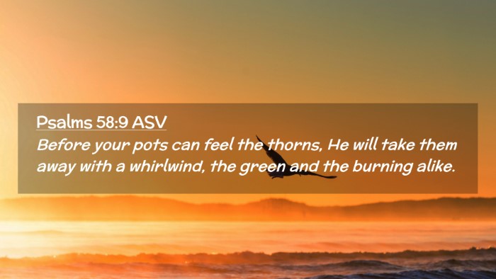 Picture 02 - Psalms 58:9 ASV Desktop Wallpaper - Before your pots can feel the thorns, He will - Desktop Bible Verse Wallpaper