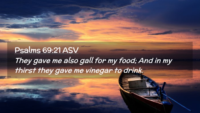Picture 02 - Psalms 69:21 ASV Desktop Wallpaper - They gave me also gall for my food; And in my - Desktop Bible Verse Wallpaper