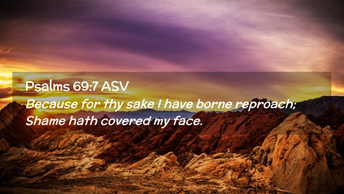 Picture 02 - Psalms 69:7 ASV Desktop Wallpaper - Because for thy sake I have borne reproach; Shame - Desktop Bible Verse Wallpaper