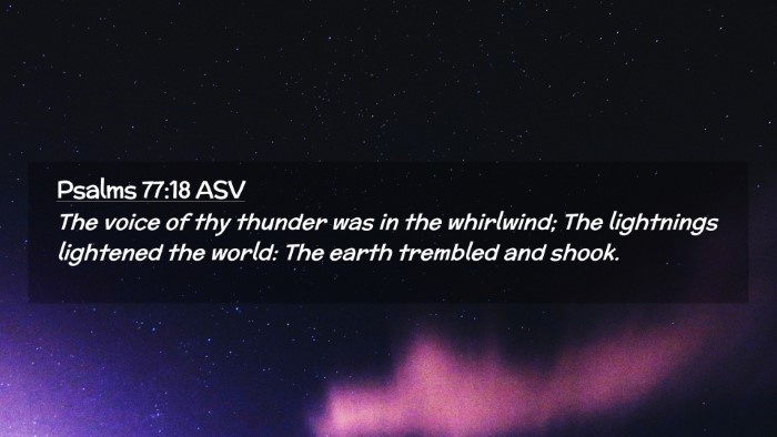 Picture 02 - Psalms 77:18 ASV Desktop Wallpaper - The voice of thy thunder was in the whirlwind; - Desktop Bible Verse Wallpaper
