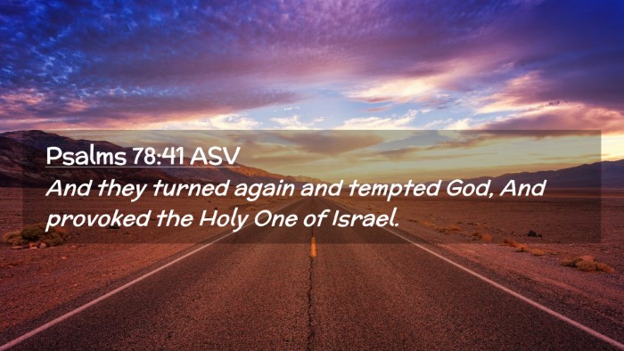 Picture 02 - Psalms 78:41 ASV Desktop Wallpaper - And they turned again and tempted God, And - Desktop Bible Verse Wallpaper