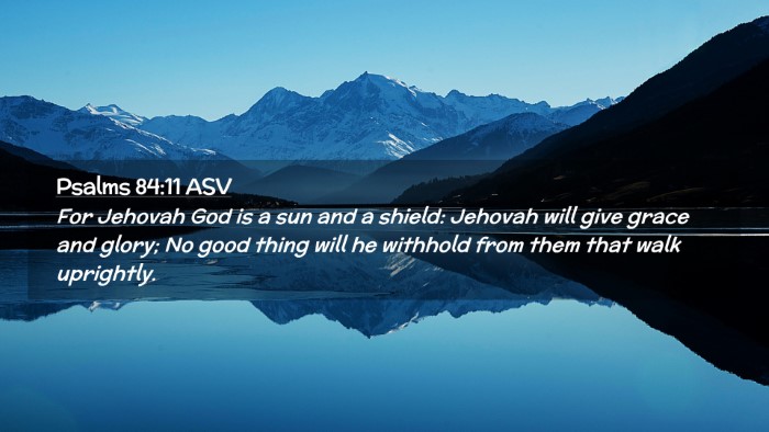 Picture 02 - Psalms 84:11 ASV Desktop Wallpaper - For Jehovah God is a sun and a shield: Jehovah - Desktop Bible Verse Wallpaper