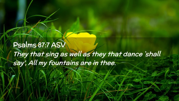 Picture 02 - Psalms 87:7 ASV Desktop Wallpaper - They that sing as well as they that dance `shall - Desktop Bible Verse Wallpaper