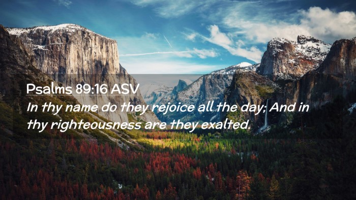 Picture 02 - Psalms 89:16 ASV Desktop Wallpaper - In thy name do they rejoice all the day; And in - Desktop Bible Verse Wallpaper