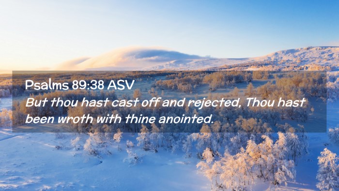 Picture 02 - Psalms 89:38 ASV Desktop Wallpaper - But thou hast cast off and rejected, Thou hast - Desktop Bible Verse Wallpaper
