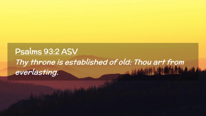 Picture 02 - Psalms 93:2 ASV Desktop Wallpaper - Thy throne is established of old: Thou art from - Desktop Bible Verse Wallpaper