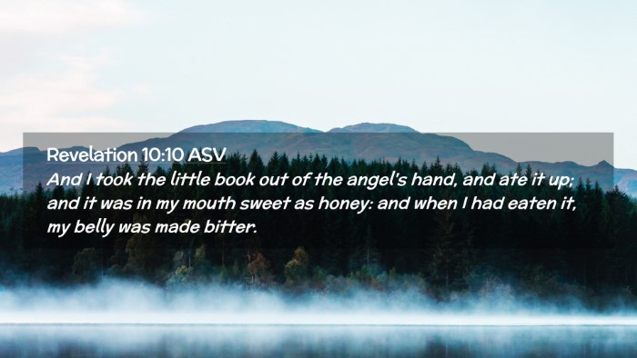 Picture 02 - Revelation 10:10 ASV Desktop Wallpaper - And I took the little book out of the angel's - Desktop Bible Verse Wallpaper