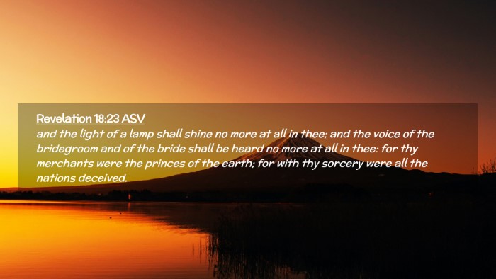 Picture 02 - Revelation 18:23 ASV Desktop Wallpaper - and the light of a lamp shall shine no more at - Desktop Bible Verse Wallpaper