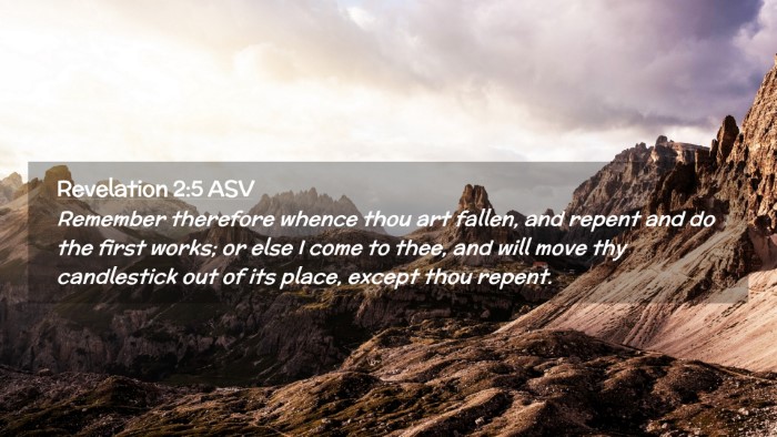 Picture 02 - Revelation 2:5 ASV Desktop Wallpaper - Remember therefore whence thou art fallen, and - Desktop Bible Verse Wallpaper