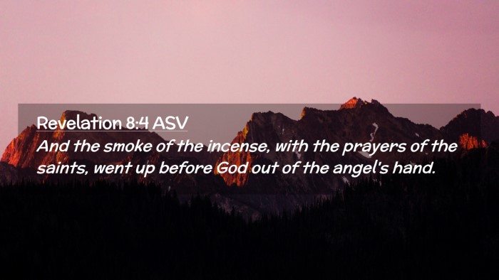 Picture 02 - Revelation 8:4 ASV Desktop Wallpaper - And the smoke of the incense, with the prayers of - Desktop Bible Verse Wallpaper