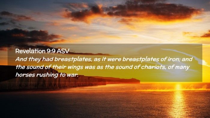 Picture 02 - Revelation 9:9 ASV Desktop Wallpaper - And they had breastplates, as it were - Desktop Bible Verse Wallpaper