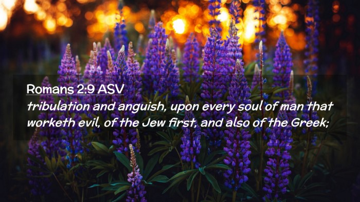 Picture 02 - Romans 2:9 ASV Desktop Wallpaper - tribulation and anguish, upon every soul of man - Desktop Bible Verse Wallpaper