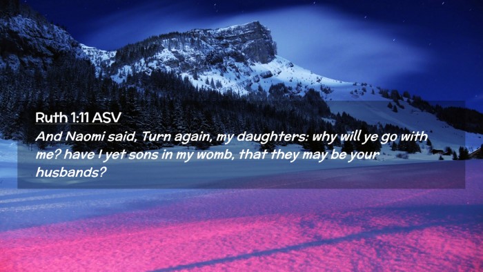 Picture 02 - Ruth 1:11 ASV Desktop Wallpaper - And Naomi said, Turn again, my daughters: why - Desktop Bible Verse Wallpaper