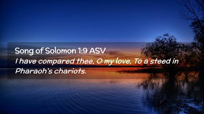 Picture 02 - Song of Solomon 1:9 ASV Desktop Wallpaper - I have compared thee, O my love, To a steed in - Desktop Bible Verse Wallpaper