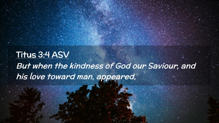 Picture 02 - Titus 3:4 ASV Desktop Wallpaper - But when the kindness of God our Saviour, and his - Desktop Bible Verse Wallpaper