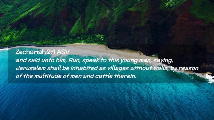 Picture 02 - Zechariah 2:4 ASV Desktop Wallpaper - and said unto him, Run, speak to this young man, - Desktop Bible Verse Wallpaper