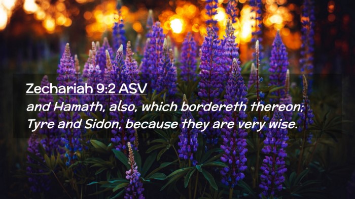 Picture 02 - Zechariah 9:2 ASV Desktop Wallpaper - and Hamath, also, which bordereth thereon; Tyre - Desktop Bible Verse Wallpaper