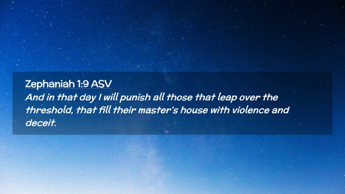Picture 02 - Zephaniah 1:9 ASV Desktop Wallpaper - And in that day I will punish all those that leap - Desktop Bible Verse Wallpaper