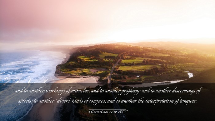 Picture 03 - 1 Corinthians 12:10 ASV Desktop Wallpaper - and to another workings of miracles; and to - Desktop Bible Verse Wallpaper