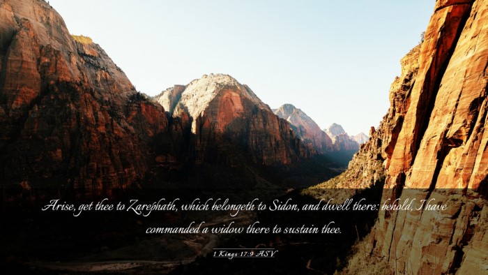 Picture 03 - 1 Kings 17:9 ASV Desktop Wallpaper - Arise, get thee to Zarephath, which belongeth to - Desktop Bible Verse Wallpaper