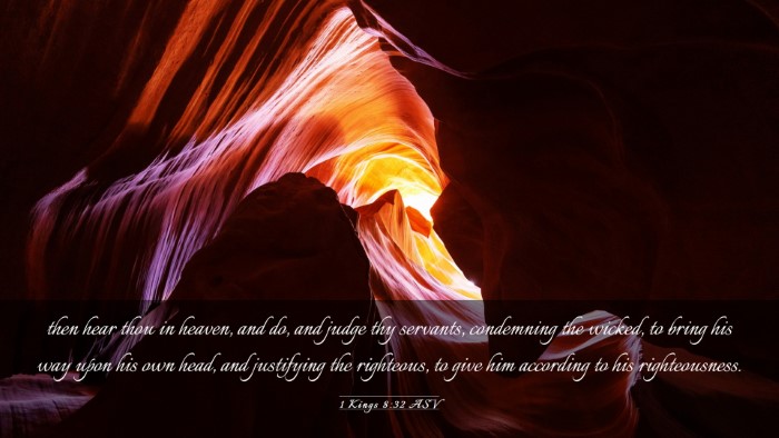 Picture 03 - 1 Kings 8:32 ASV Desktop Wallpaper - then hear thou in heaven, and do, and judge thy - Desktop Bible Verse Wallpaper