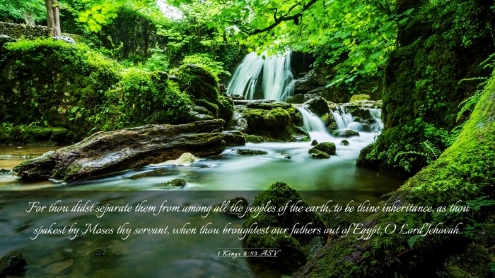 Picture 03 - 1 Kings 8:53 ASV Desktop Wallpaper - For thou didst separate them from among all the - Desktop Bible Verse Wallpaper
