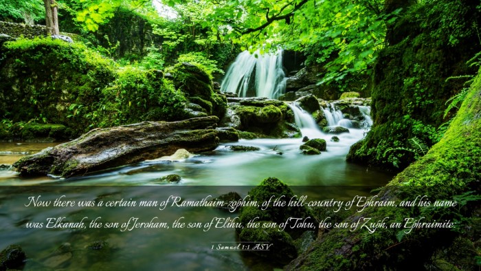 Picture 03 - 1 Samuel 1:1 ASV Desktop Wallpaper - Now there was a certain man of Ramathaim-zophim, - Desktop Bible Verse Wallpaper