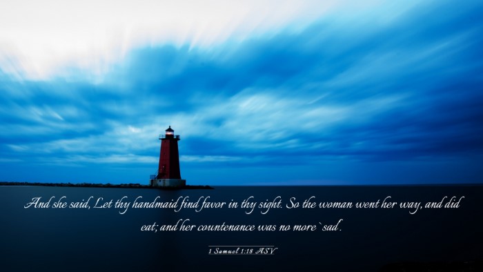Picture 03 - 1 Samuel 1:18 ASV Desktop Wallpaper - And she said, Let thy handmaid find favor in thy - Desktop Bible Verse Wallpaper
