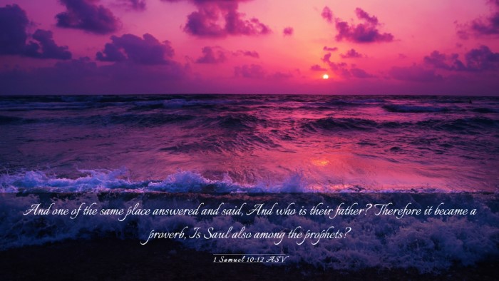 Picture 03 - 1 Samuel 10:12 ASV Desktop Wallpaper - And one of the same place answered and said, And - Desktop Bible Verse Wallpaper