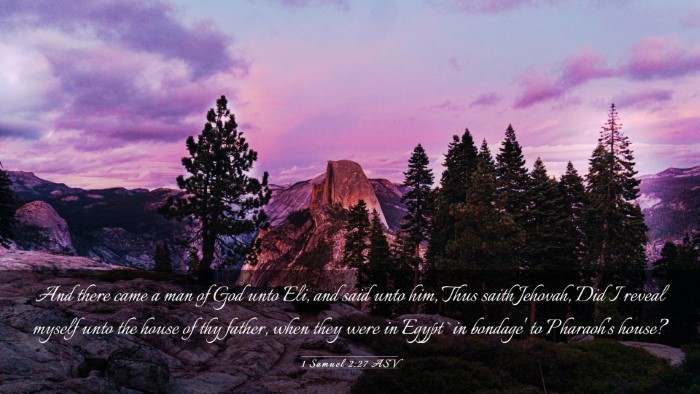 Picture 03 - 1 Samuel 2:27 ASV Desktop Wallpaper - And there came a man of God unto Eli, and said - Desktop Bible Verse Wallpaper