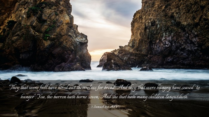 Picture 03 - 1 Samuel 2:5 ASV Desktop Wallpaper - They that were full have hired out themselves for - Desktop Bible Verse Wallpaper