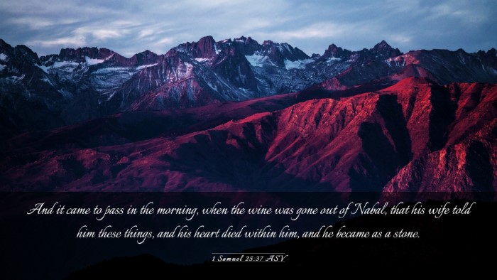 Picture 03 - 1 Samuel 25:37 ASV Desktop Wallpaper - And it came to pass in the morning, when the wine - Desktop Bible Verse Wallpaper