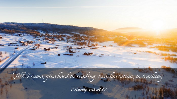 Picture 03 - 1 Timothy 4:13 ASV Desktop Wallpaper - Till I come, give heed to reading, to - Desktop Bible Verse Wallpaper