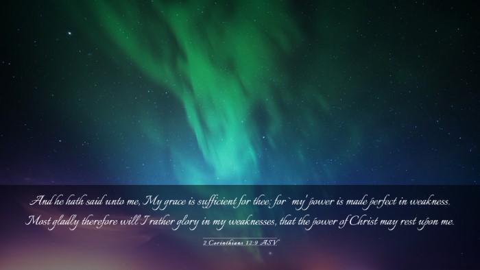 Picture 03 - 2 Corinthians 12:9 ASV Desktop Wallpaper - And he hath said unto me, My grace is sufficient - Desktop Bible Verse Wallpaper