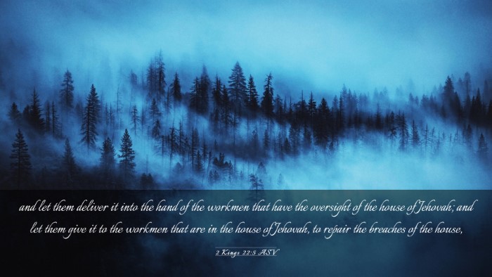 Picture 03 - 2 Kings 22:5 ASV Desktop Wallpaper - and let them deliver it into the hand of the - Desktop Bible Verse Wallpaper