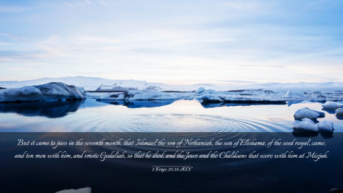 Picture 03 - 2 Kings 25:25 ASV Desktop Wallpaper - But it came to pass in the seventh month, that - Desktop Bible Verse Wallpaper
