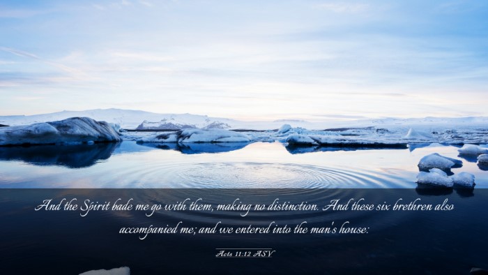 Picture 03 - Acts 11:12 ASV Desktop Wallpaper - And the Spirit bade me go with them, making no - Desktop Bible Verse Wallpaper