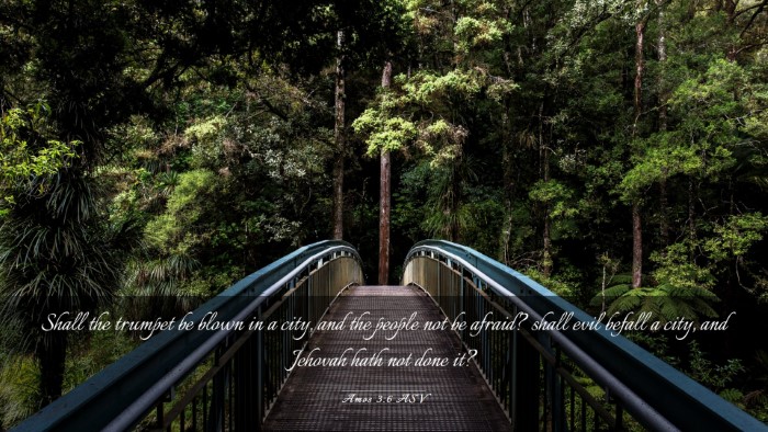 Picture 03 - Amos 3:6 ASV Desktop Wallpaper - Shall the trumpet be blown in a city, and the - Desktop Bible Verse Wallpaper