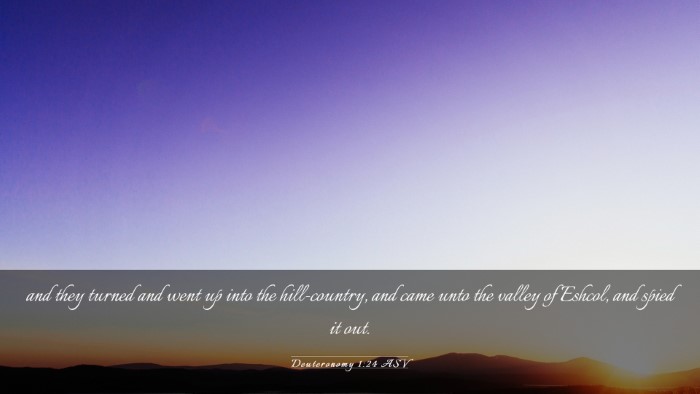 Picture 03 - Deuteronomy 1:24 ASV Desktop Wallpaper - and they turned and went up into the - Desktop Bible Verse Wallpaper