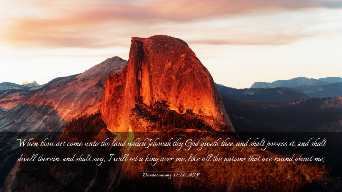 Picture 03 - Deuteronomy 17:14 ASV Desktop Wallpaper - When thou art come unto the land which Jehovah - Desktop Bible Verse Wallpaper