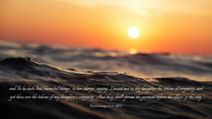 Picture 03 - Deuteronomy 22:17 ASV Desktop Wallpaper - and, lo, he hath laid shameful things `to her - Desktop Bible Verse Wallpaper