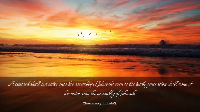 Picture 03 - Deuteronomy 23:2 ASV Desktop Wallpaper - A bastard shall not enter into the assembly of - Desktop Bible Verse Wallpaper